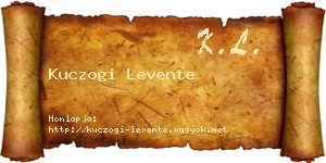 Kuczogi Levente névjegykártya